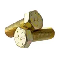 Picture of Brighton Best 058428 5/8"-11X1 1/2",(Ft) Hex Cap Screws Grade 8 Alloy Zinc Green-Bake